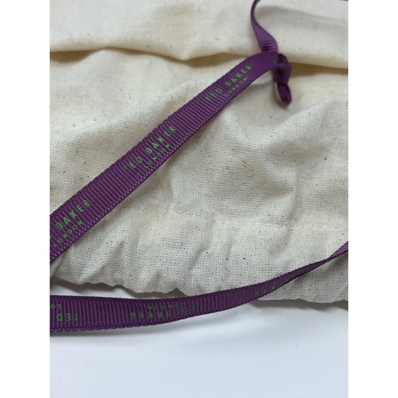 Ted Baker London Black Beanne Leather Bag Bow Tote Zippered Shoulder w/Dust Bag - Picture 11 of 14